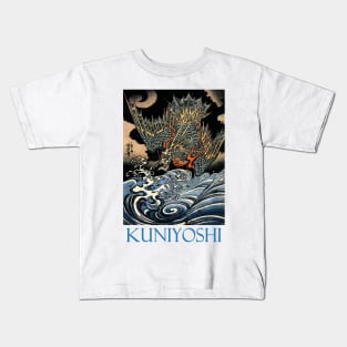 Dragon by Utagawa Kuniyoshi Kids T-Shirt
